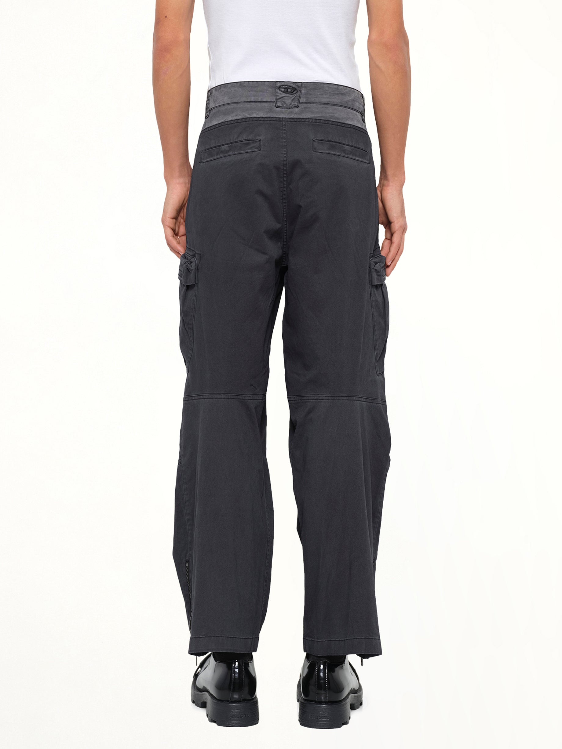 P-DELLS Pants in Washed Black