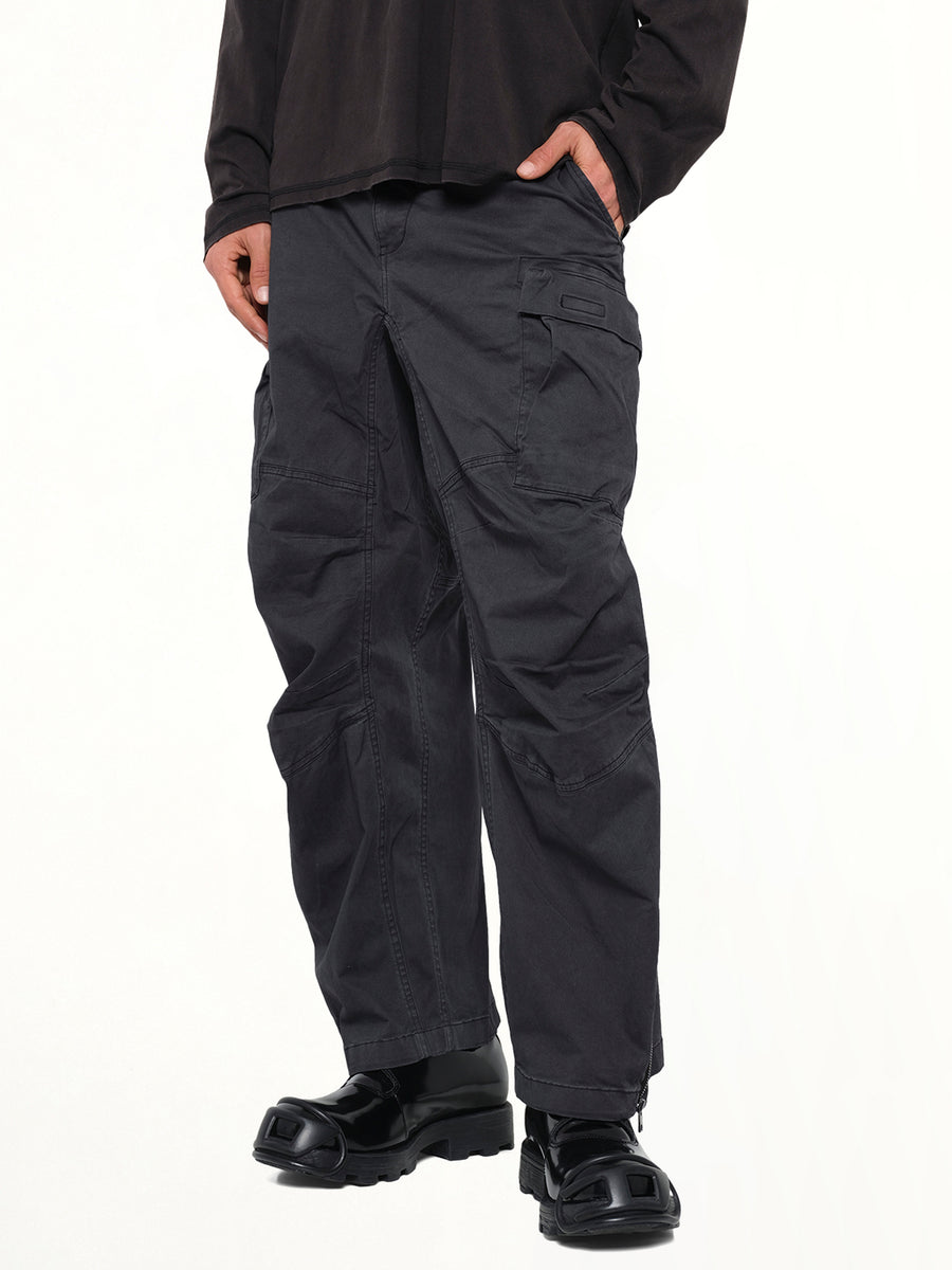 P-DELLS Pants in Washed Black
