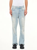 Painted Denim Jeans in Coastal Blue