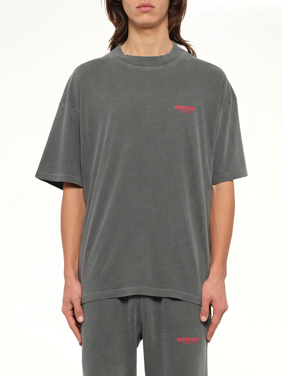 Represent Owners Club T-Shirt in Washed Black