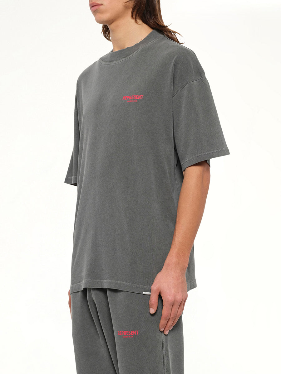 Represent Owners Club T-Shirt in Washed Black
