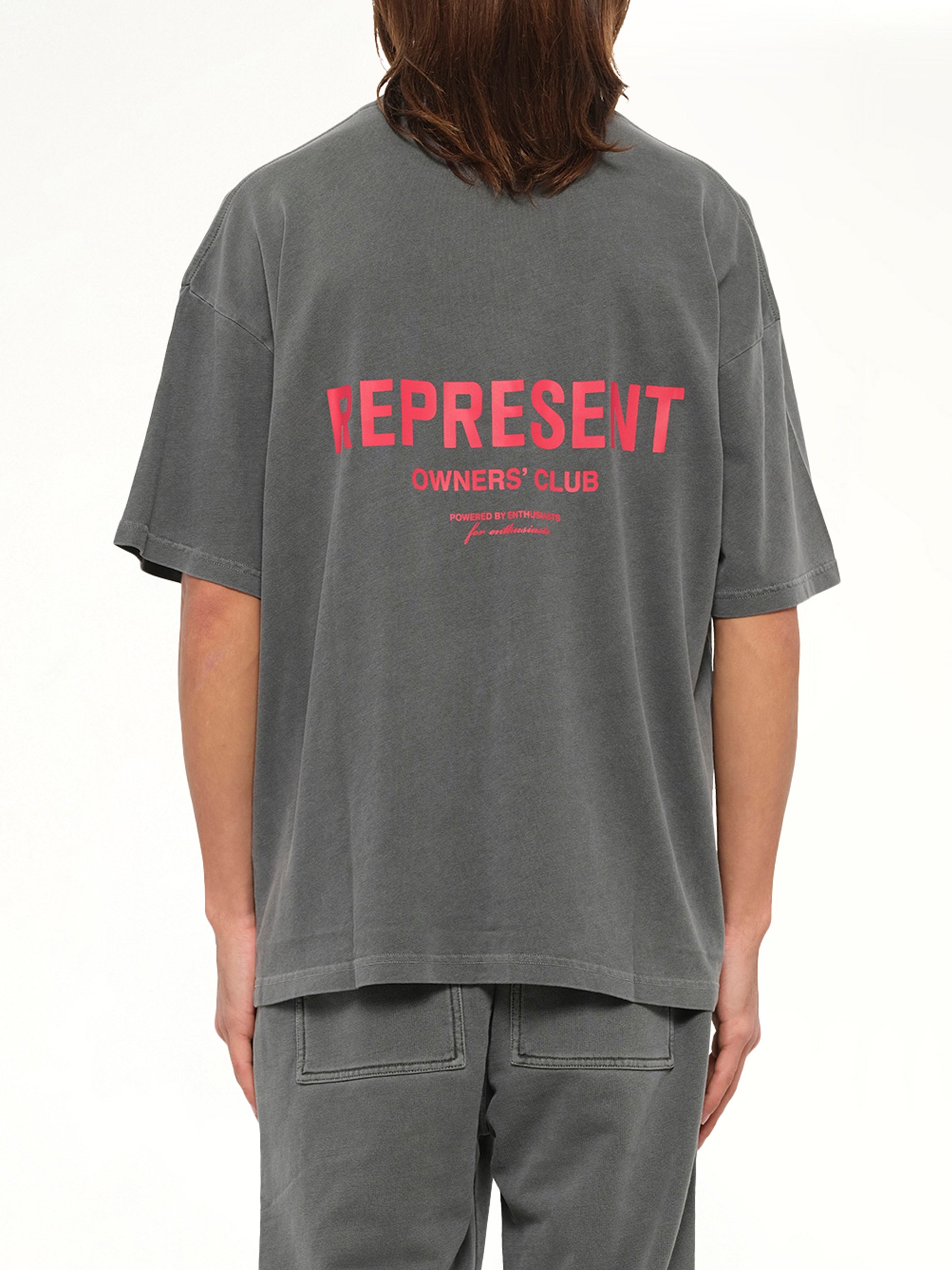 Represent Owners Club T-Shirt in Washed Black