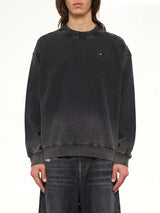 S-CROX Sweatshirt in Washed Black