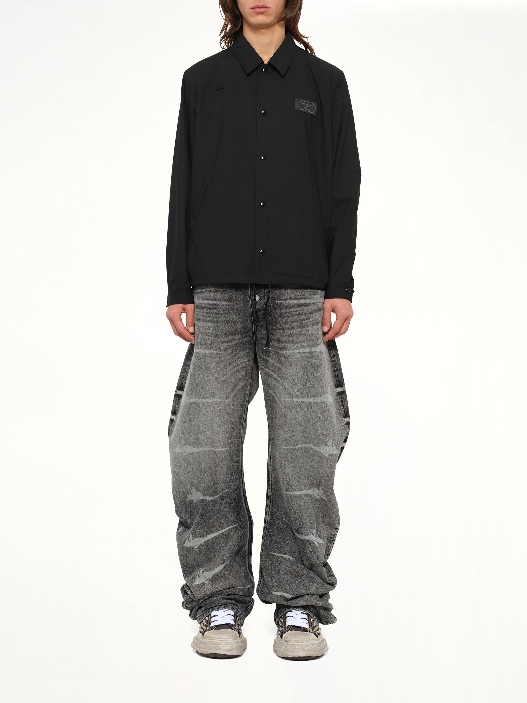 Undercoverism for Rebels Coach Jacket in Black