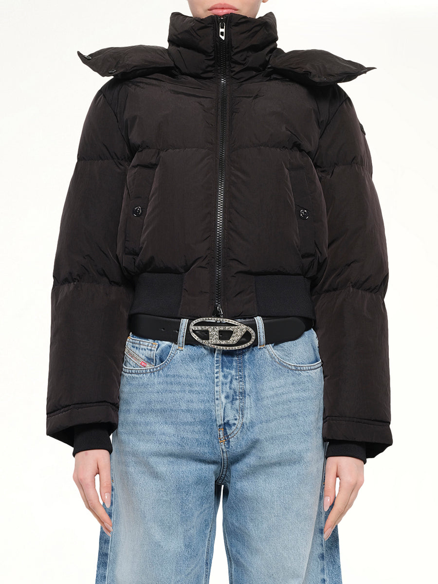 W-PEYT-SHORT-NEW-WD Puffer Jacket in Black