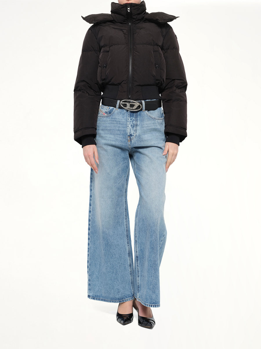 W-PEYT-SHORT-NEW-WD Puffer Jacket in Black
