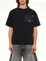 Zipped Pocket T-Shirt in Black