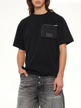 Zipped Pocket T-Shirt in Black