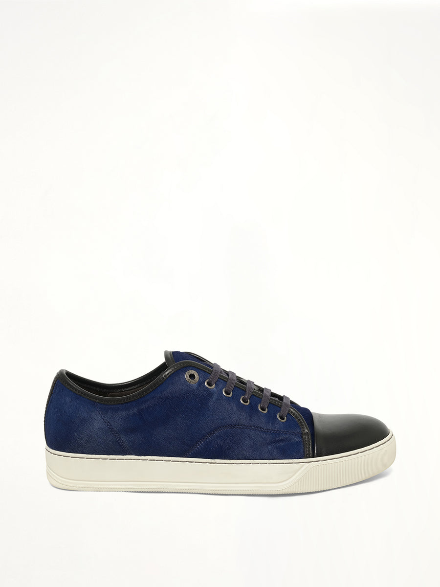 Pony Effect Low Sneaker in Dark Blue