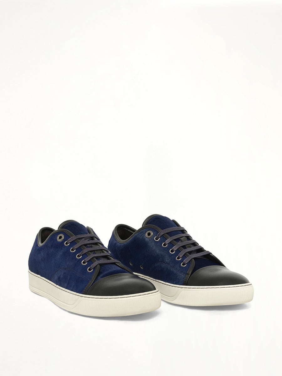 Pony Effect Low Sneaker in Dark Blue
