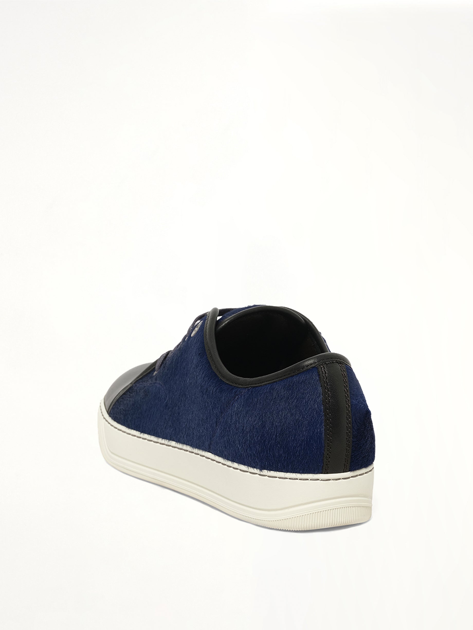 Pony Effect Low Sneaker in Dark Blue