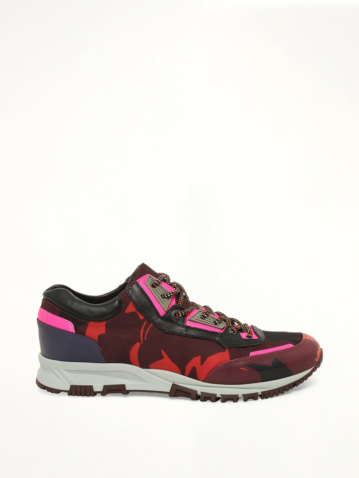 Running in Flower Print in Burgandy
