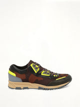 Running in Flower Print in Khaki
