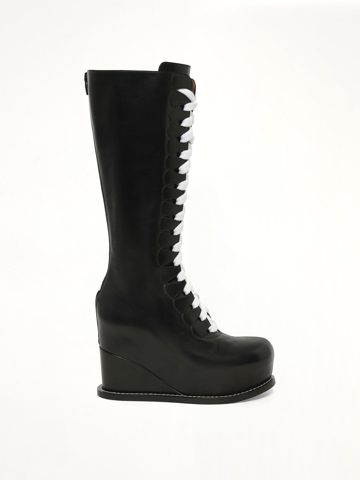 Wedge Frida Boots in Black