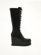 Wedge Frida Boots in Black