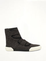 Zebra High Sneaker in Black