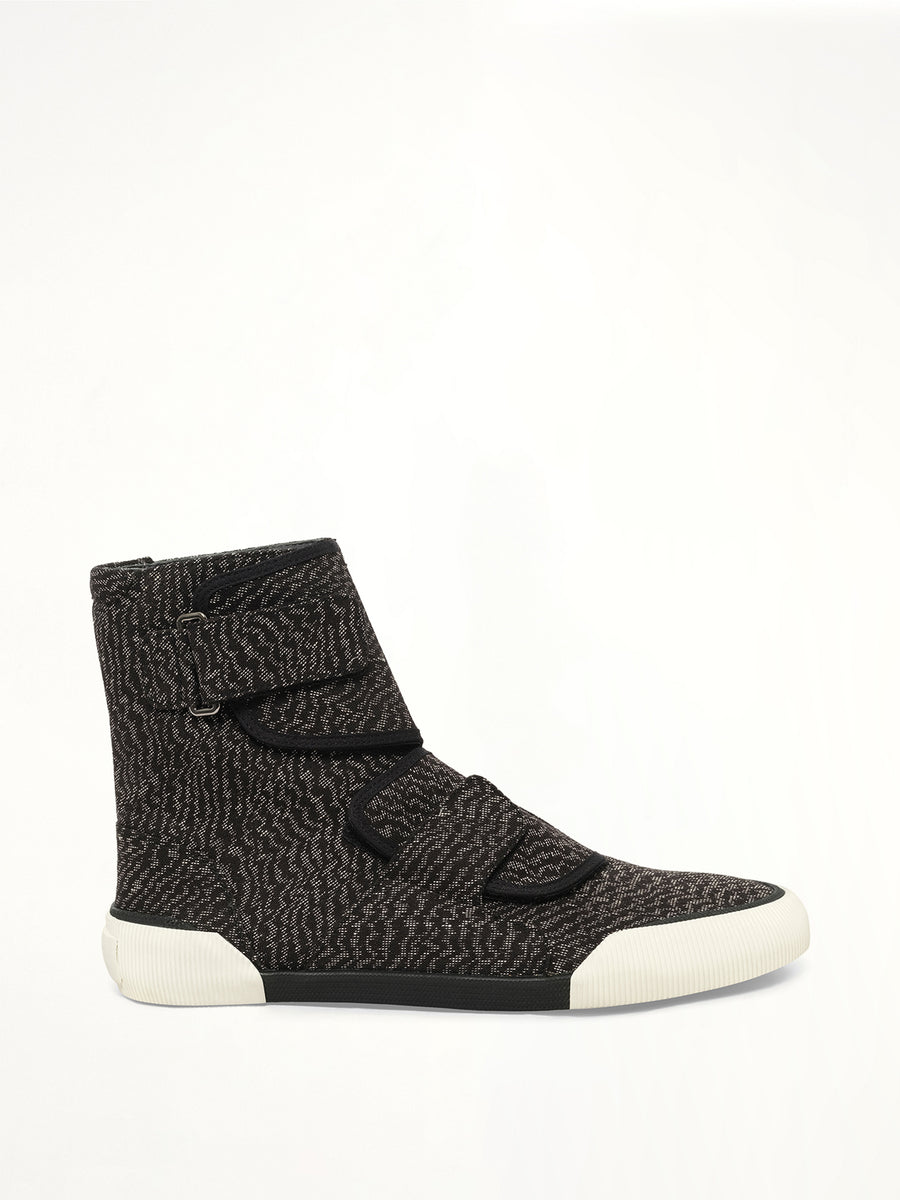 Zebra High Sneaker in Black