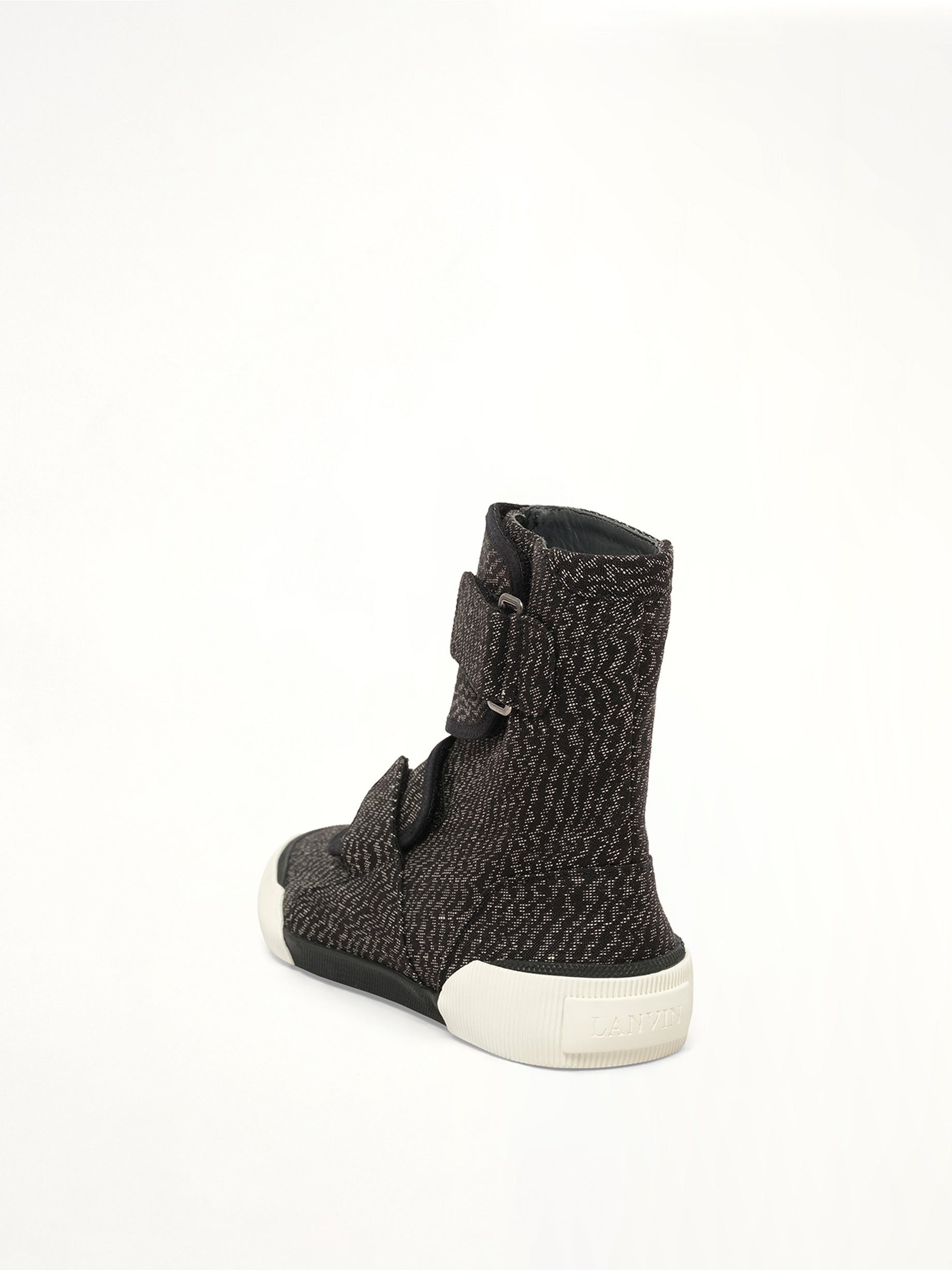 Zebra High Sneaker in Black