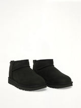 Classic Ultra Mini Nubuck Boots in Black