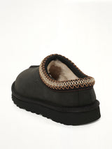 Tasman Nubuck Slipper in Black