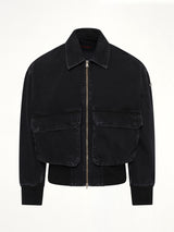 D-KURZ Denim Jacket in Black