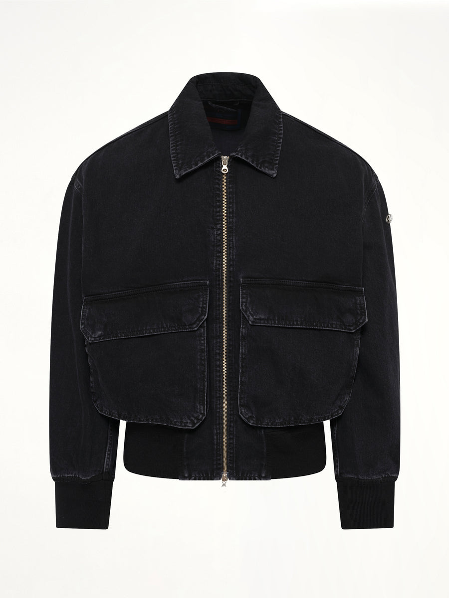 D-KURZ Denim Jacket in Black