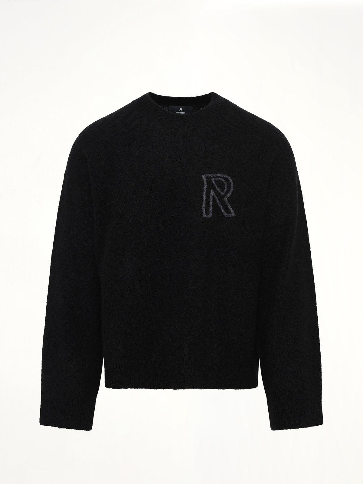 Logo Knit Sweater in Black