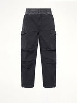 P-DELLS Pants in Washed Black