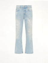 Painted Denim Jeans in Coastal Blue