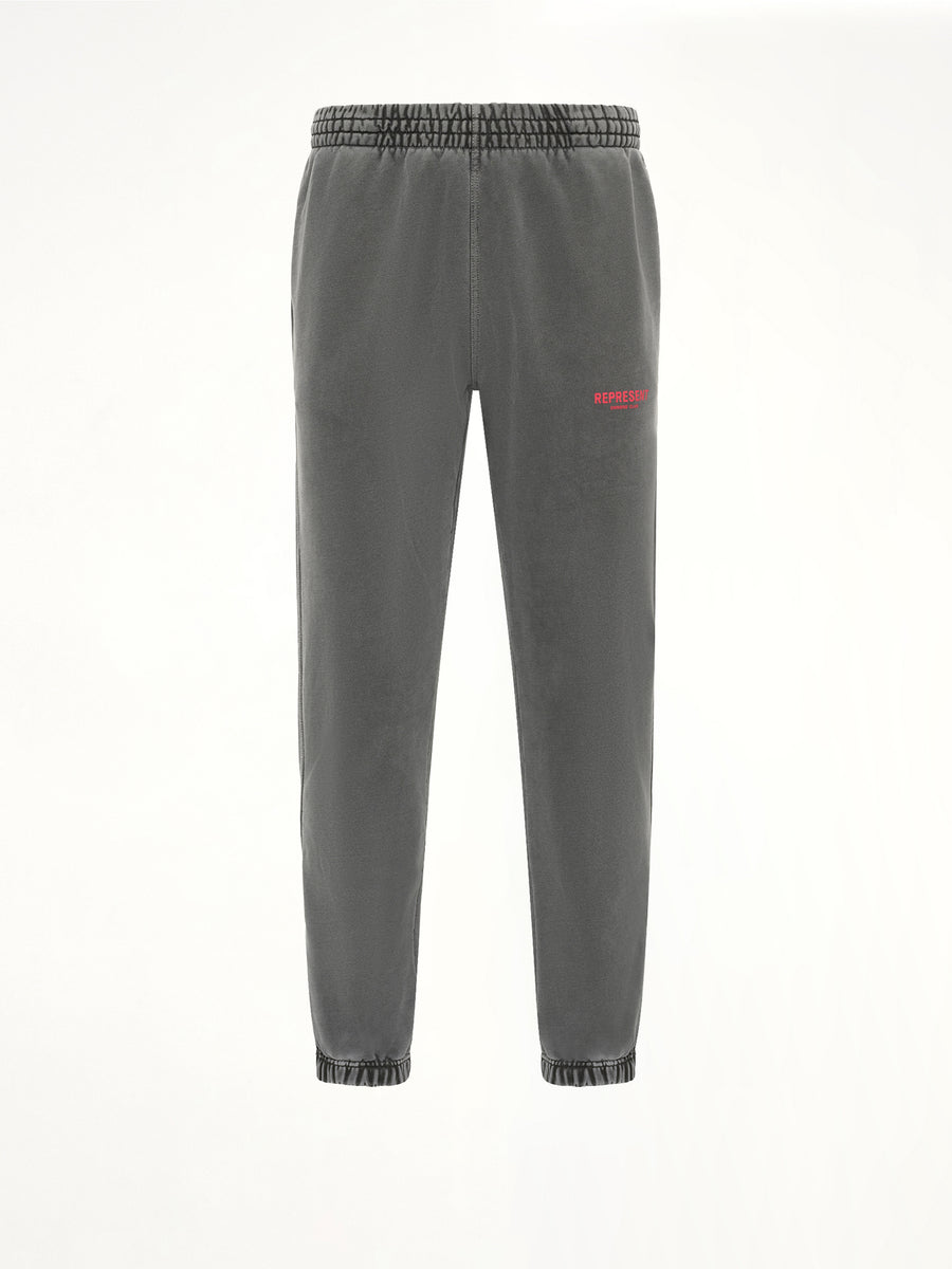 Represent Owners Club Sweatpants in Washed Black