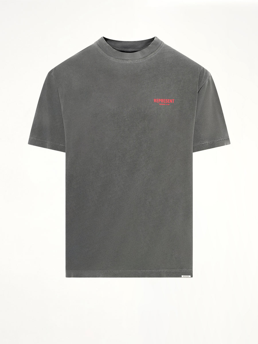Represent Owners Club T-Shirt in Washed Black