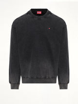 S-CROX Sweatshirt in Washed Black