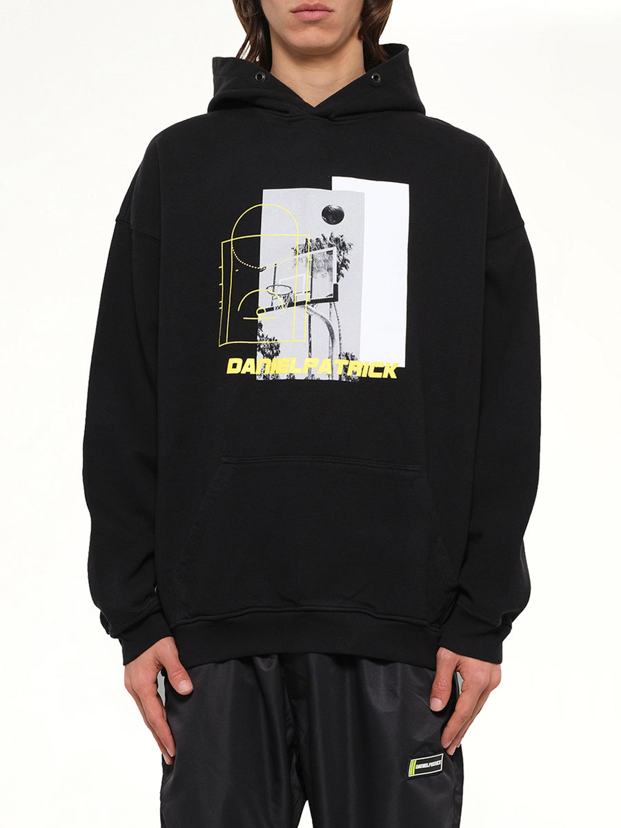 94 B-Ball Hoodie in Black