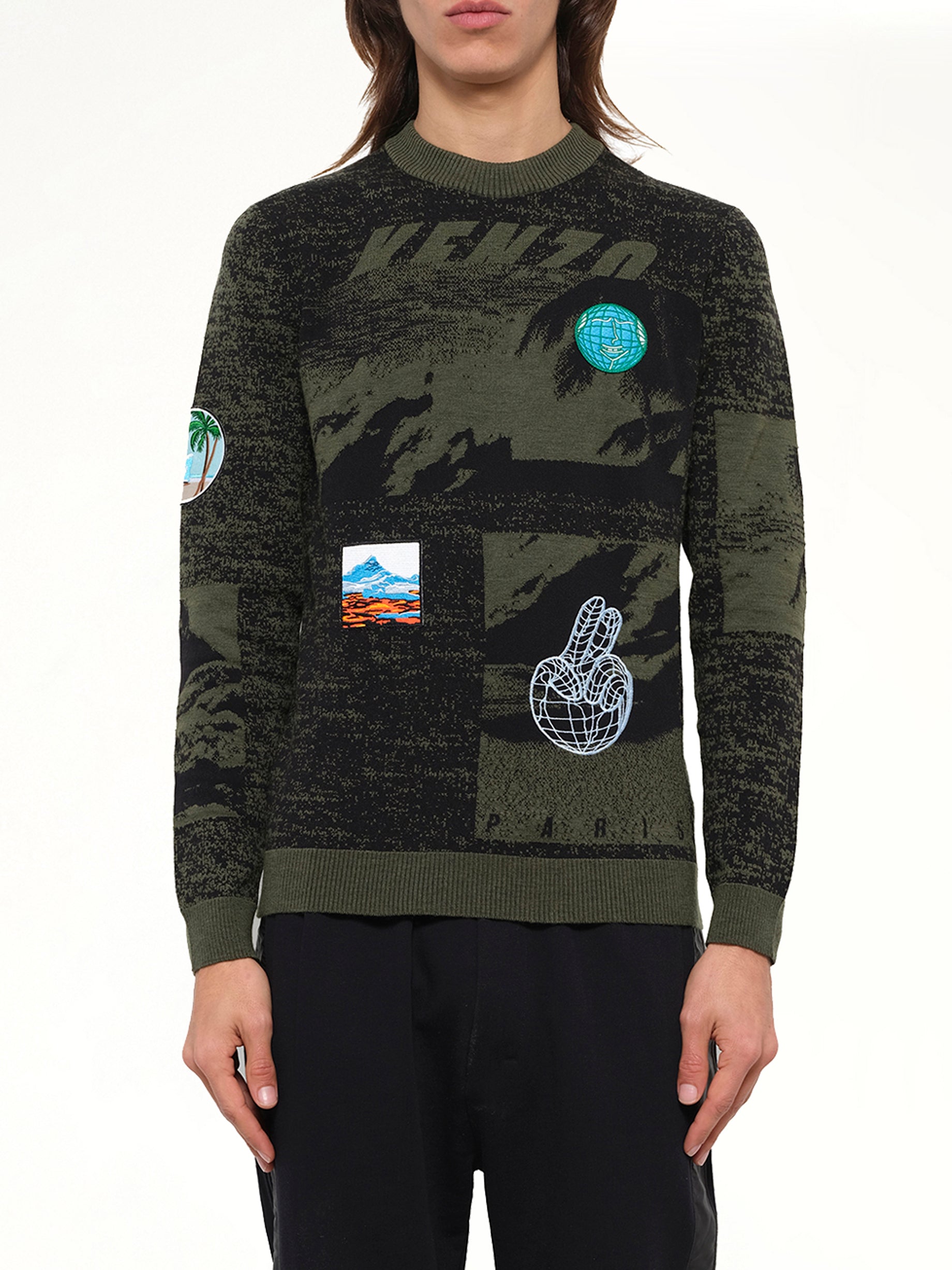 Badge Crew in Khaki