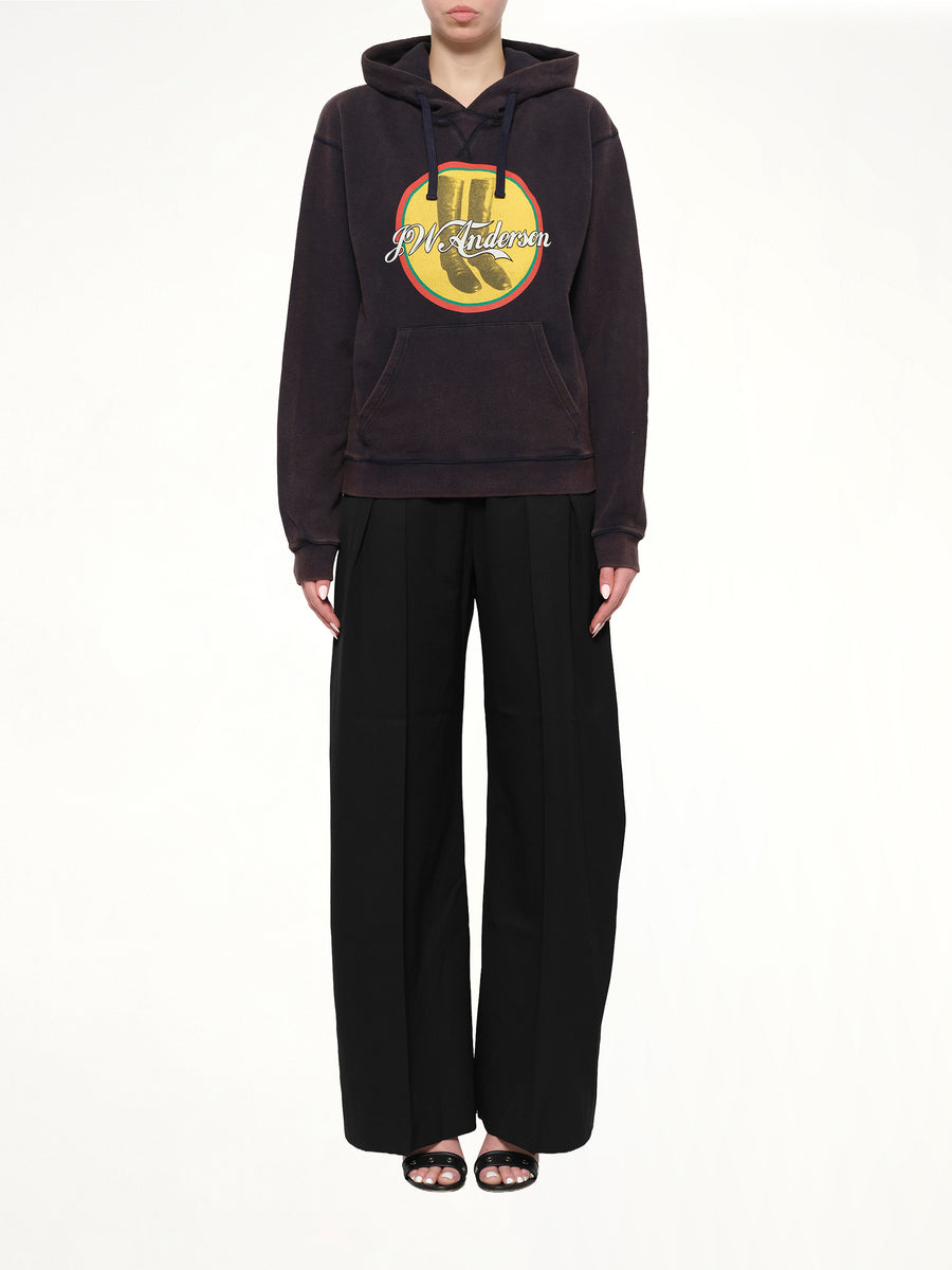 Cola Boots Hoodie in Ebony