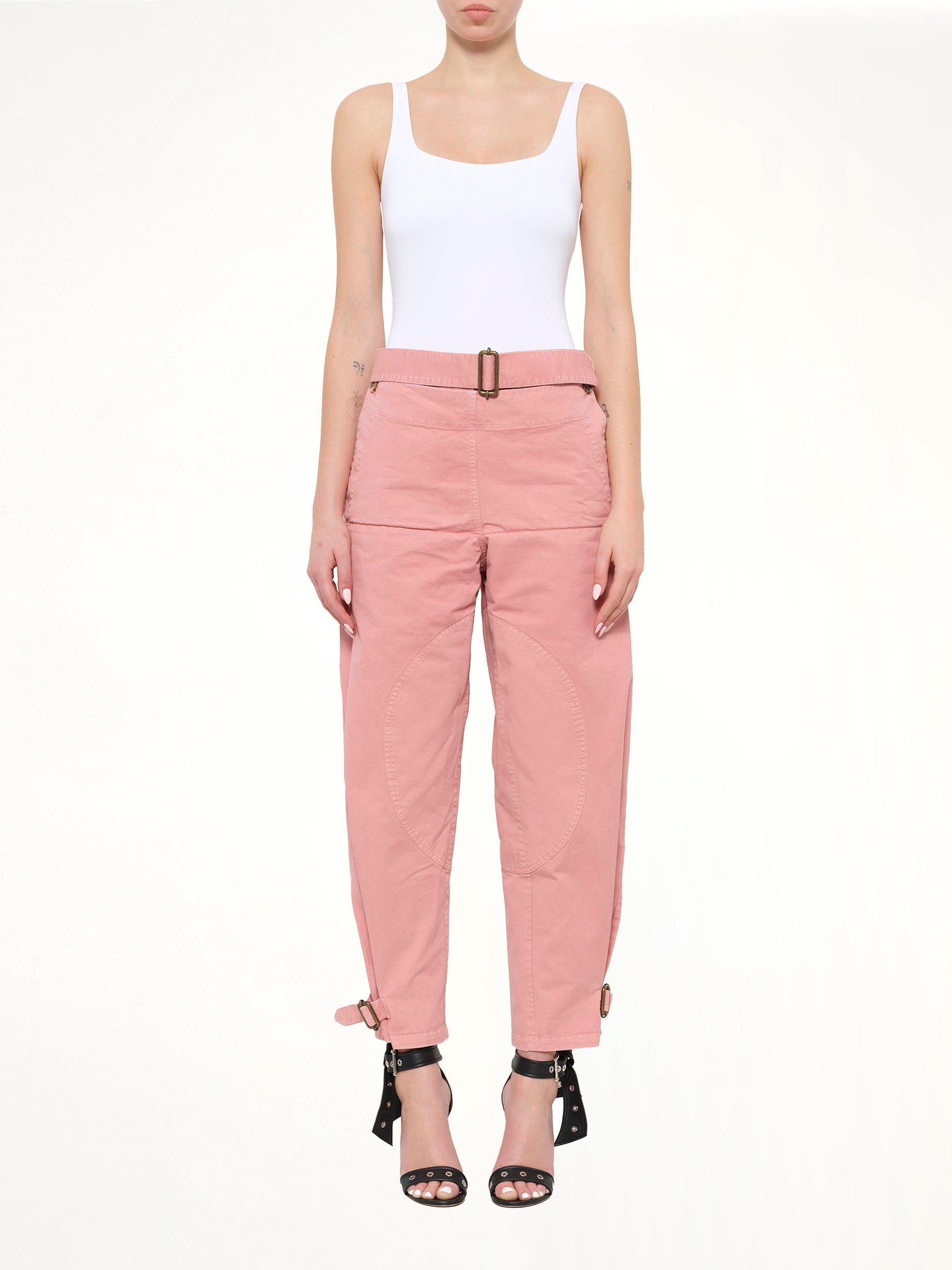 Fold Utility Trousers in Pink