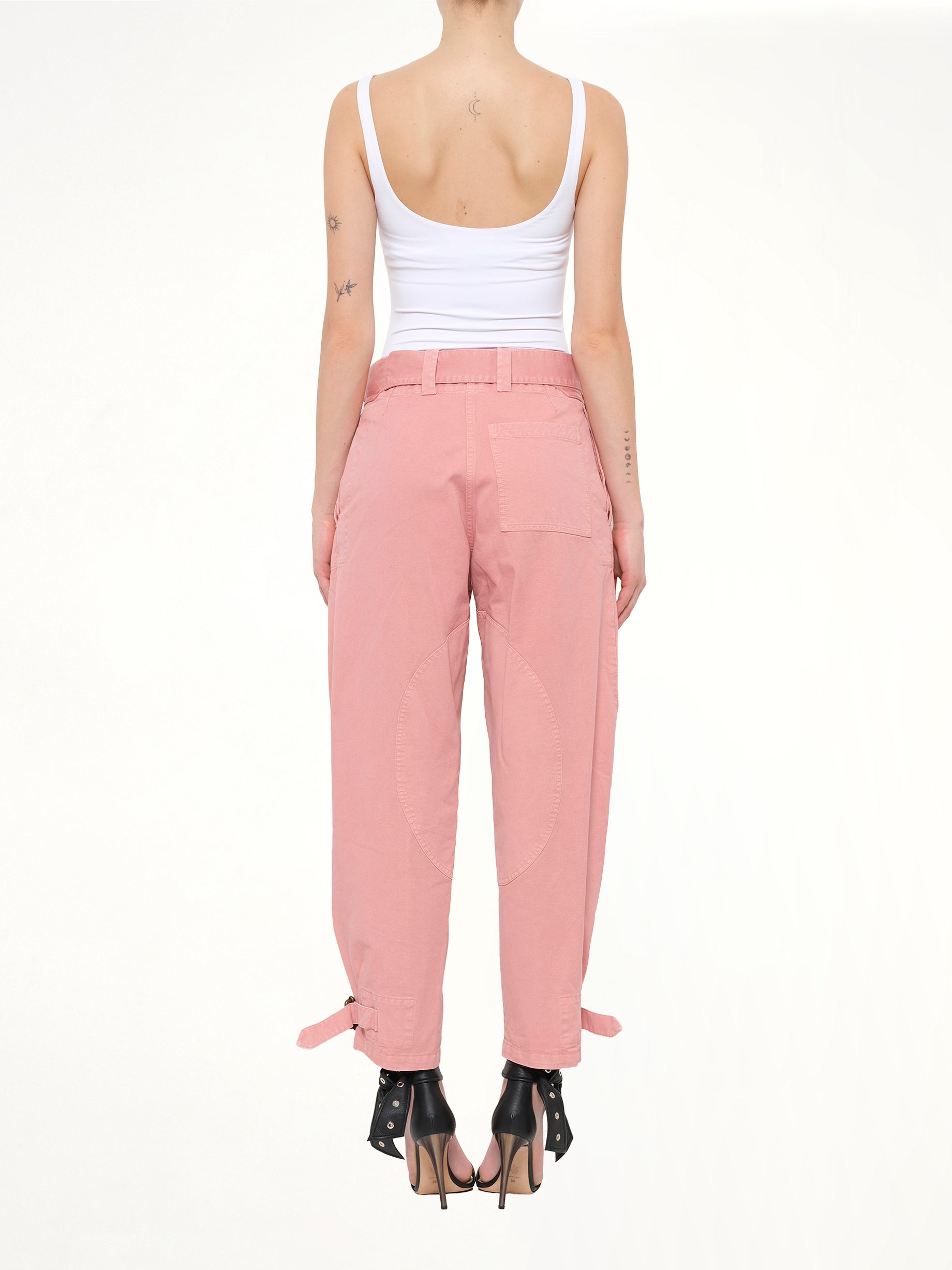 Fold Utility Trousers in Pink
