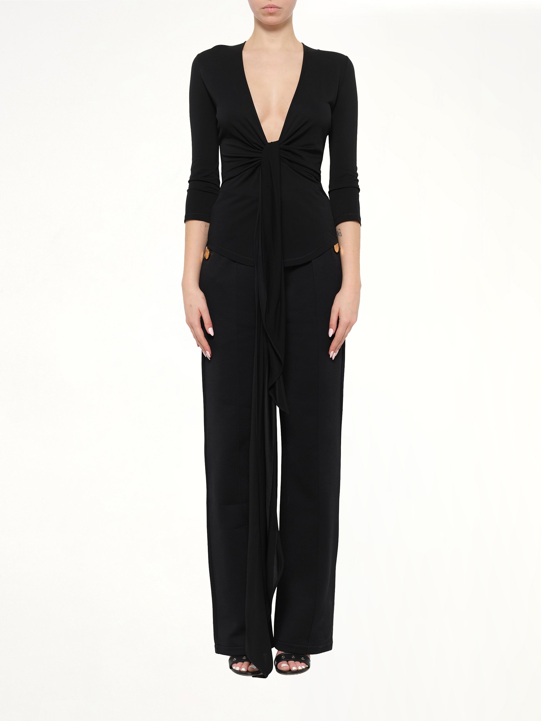 Givenchy Long Sleeve Top in Black