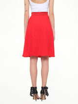 Givenchy Pleated Skirt in Red