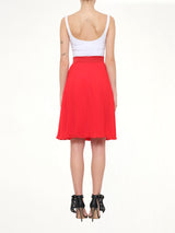 Givenchy Pleated Skirt in Red