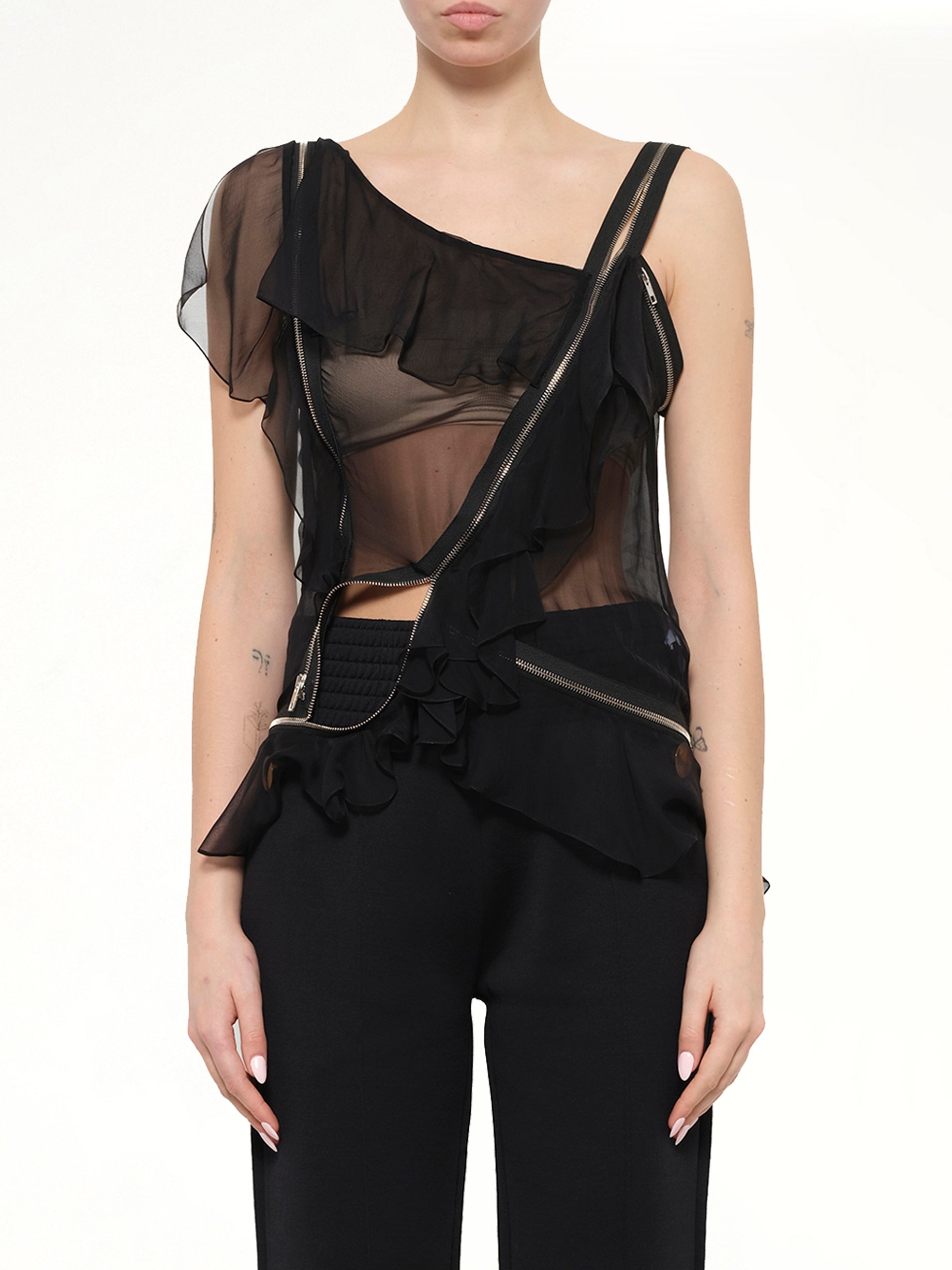 Givenchy Podium Sleeveless Top in Black