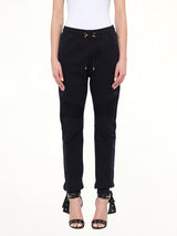 Jersey Biker Pants in Black