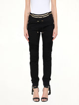 Jersey Biker Zip in Black