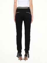 Jersey Biker Zip in Black
