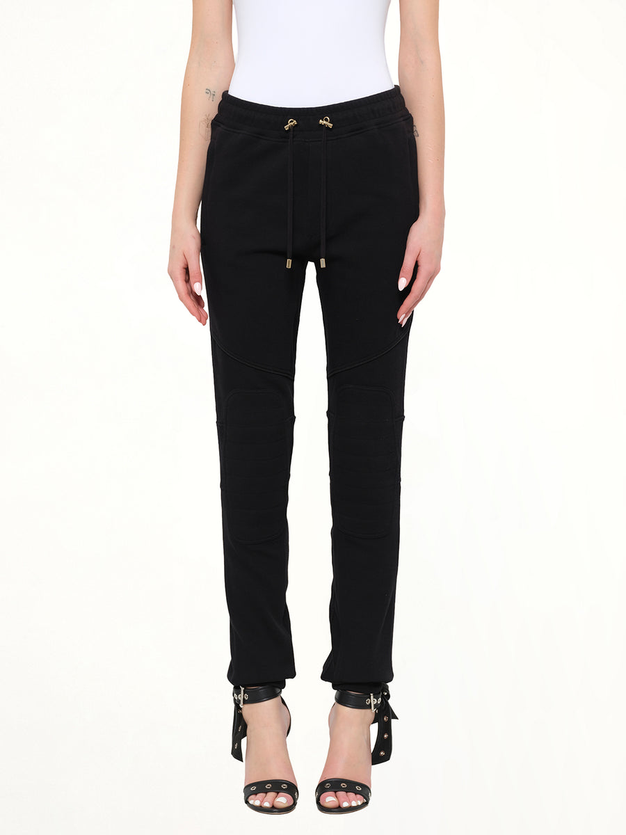 Jersey Piping Pants in Black