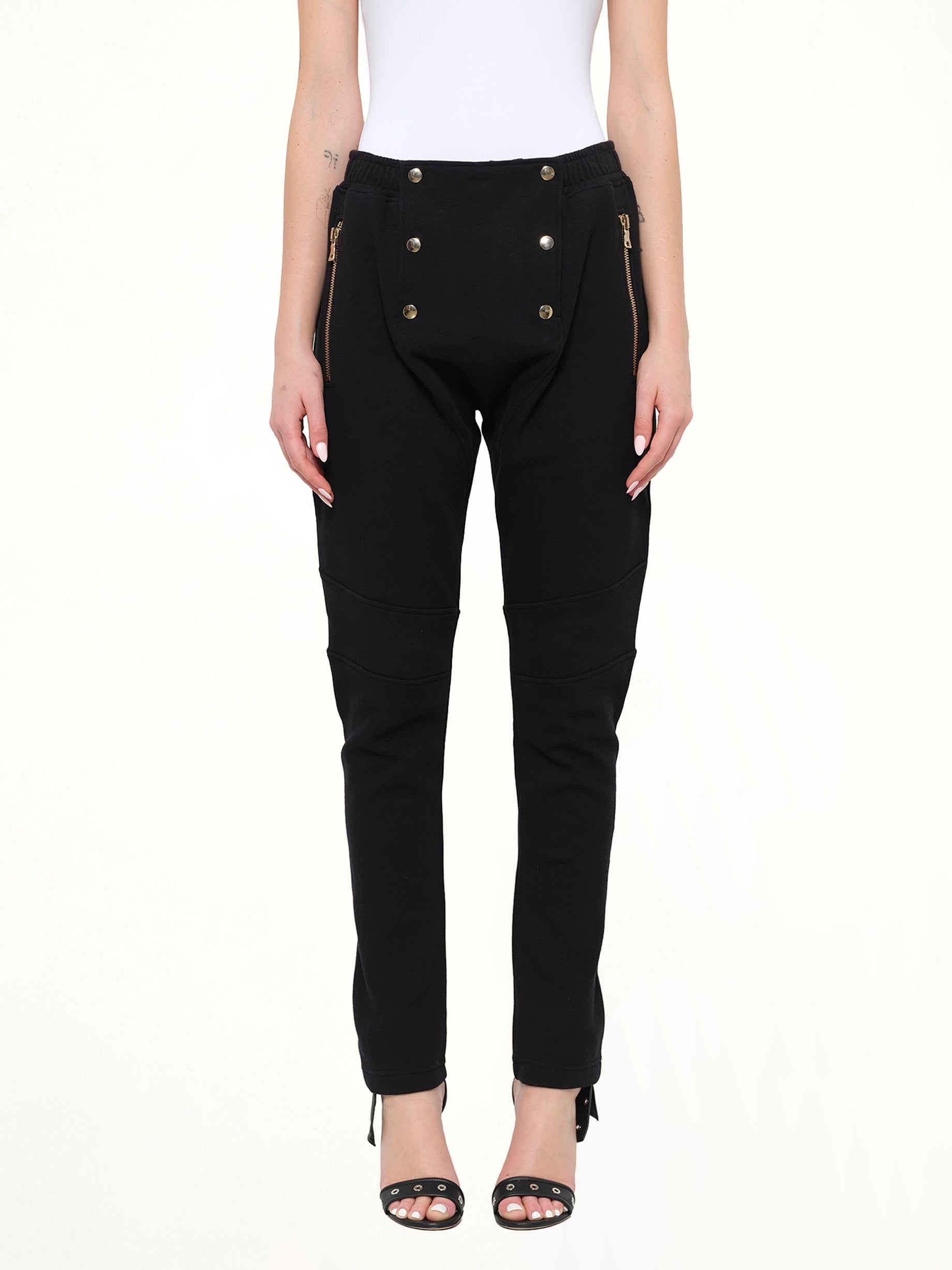 Jersey Pont Pant in Black