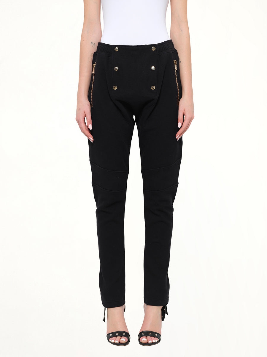 Jersey Pont Pant in Black