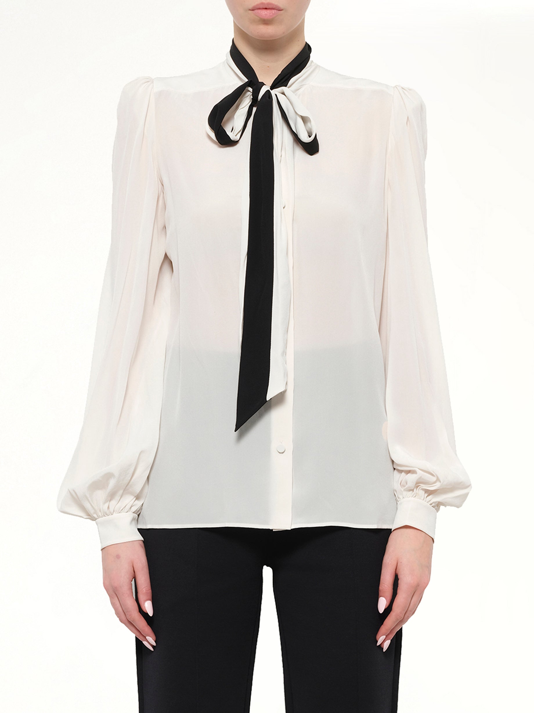 Podium Long Sleeve Tops in White