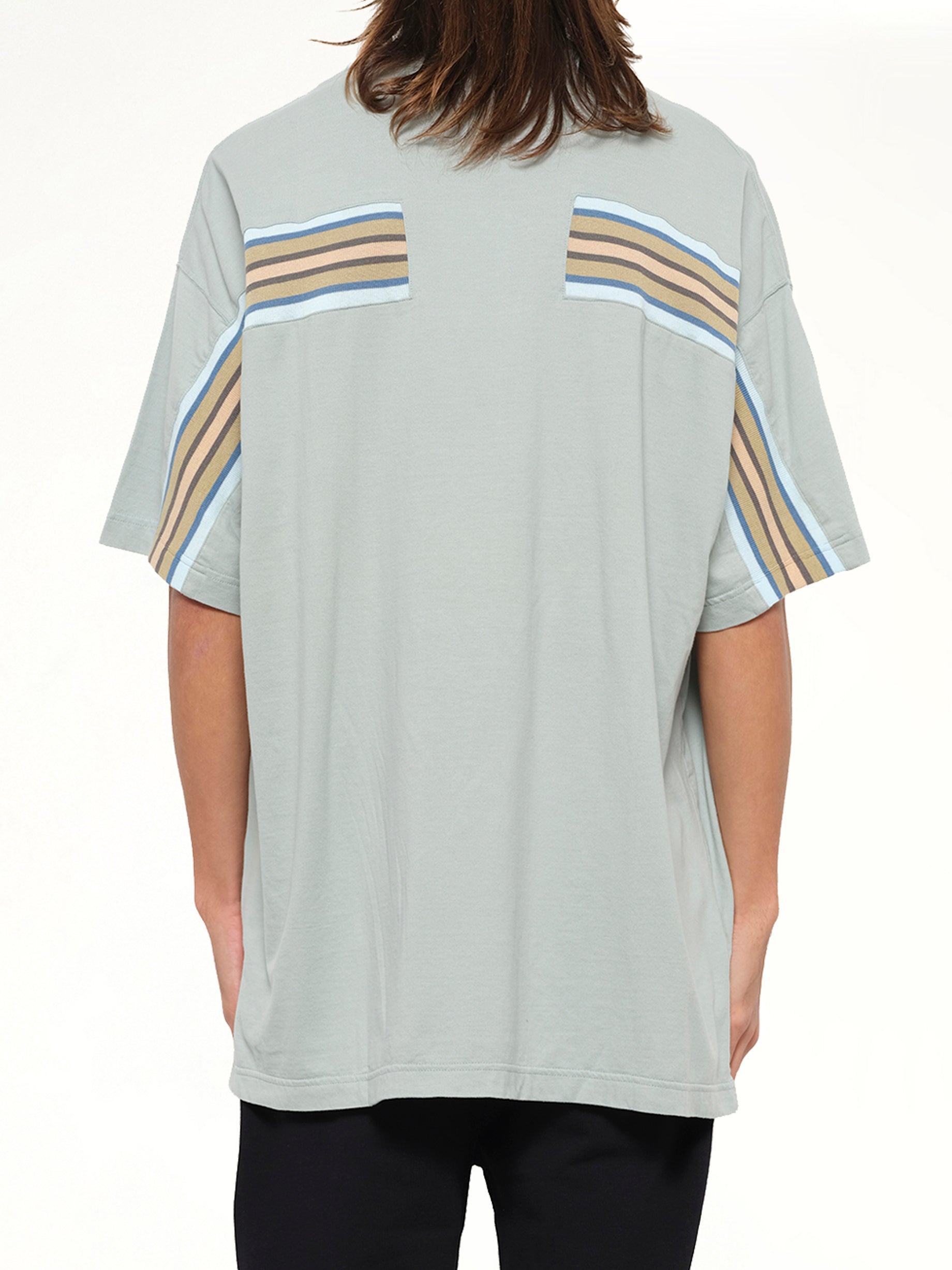 Rib Big T-Shirt in Smoke Blue
