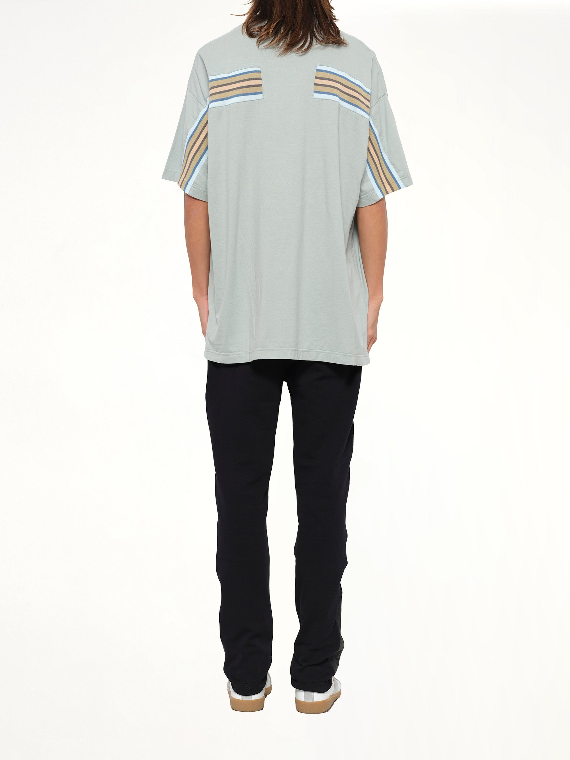 Rib Big T-Shirt in Smoke Blue